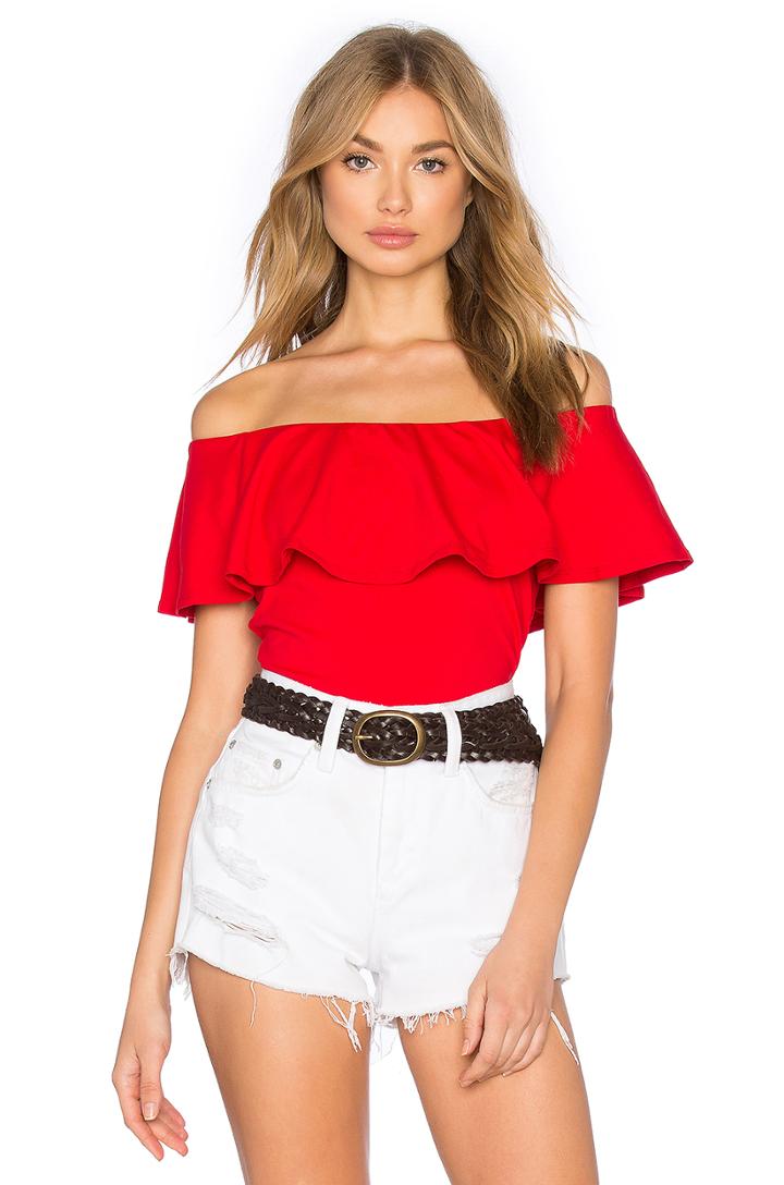 Ruffle Off Shoulder Top