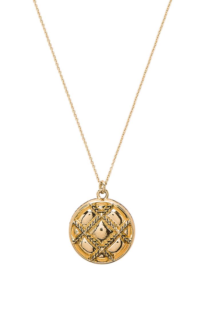 Phoebe Quilted Pendant Necklace