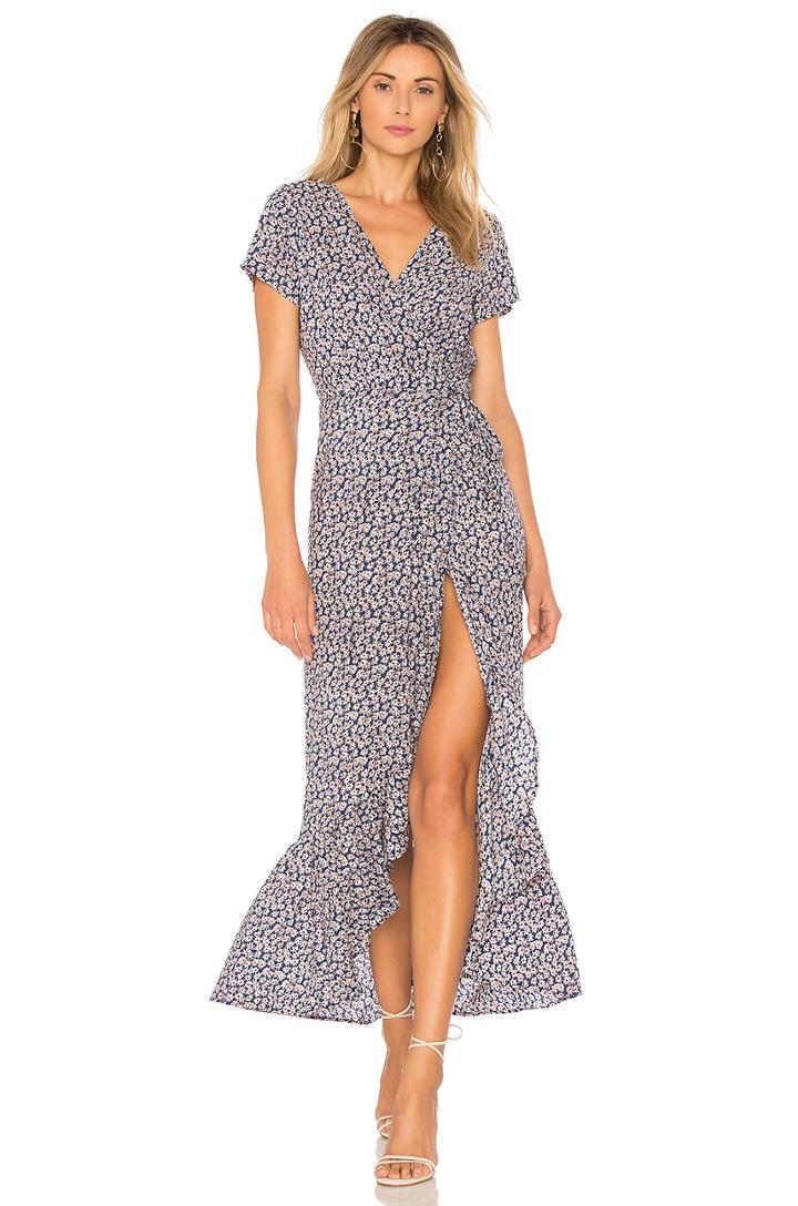 Daisy Love Wrap Maxi Dress