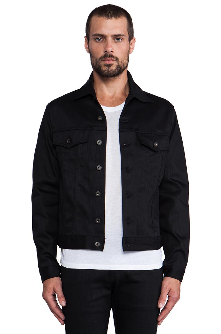 Denim Jacket Black Power Stretch