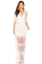 Night Whispers Lace Maxi Dress