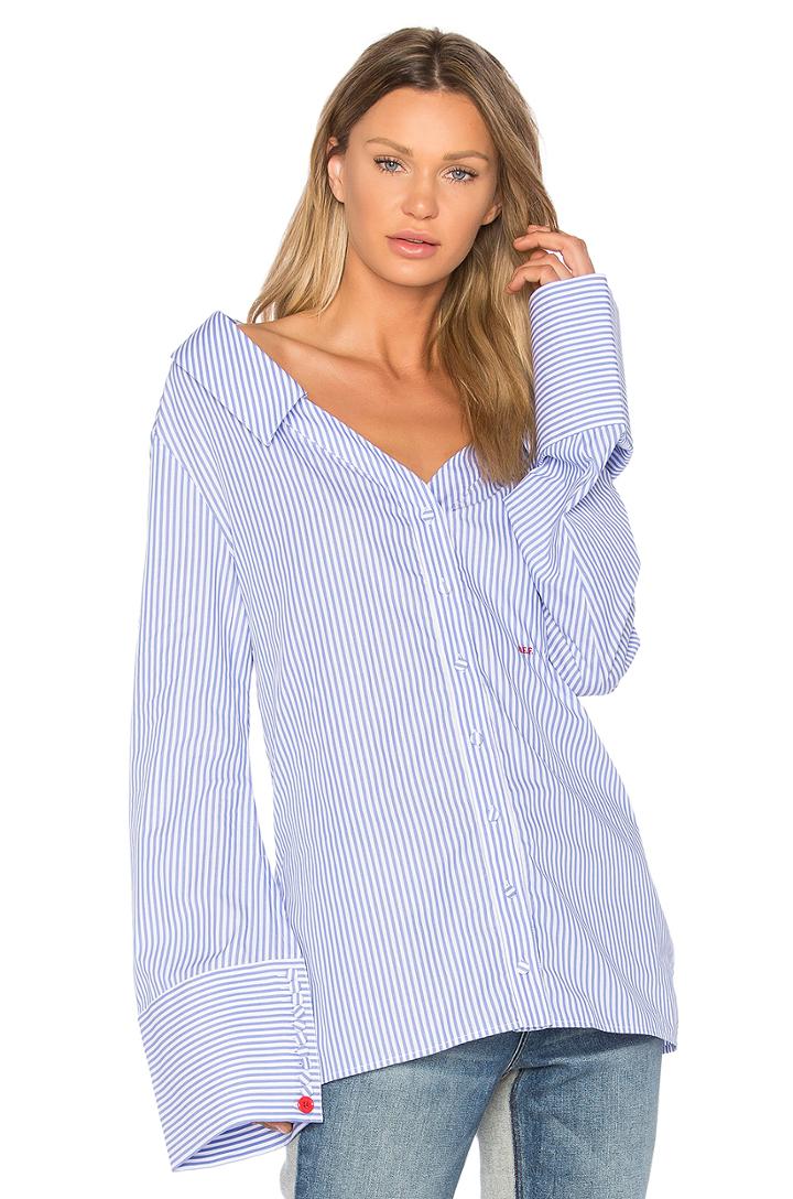 Striped Off The Shoulder Top