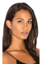 X Revolve Pave Star Threader Earrings
