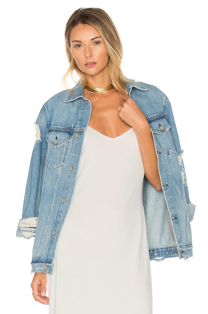 Daria Oversized Denim Trucker Jacket