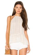 Fray Ruffle Hem Halter Top