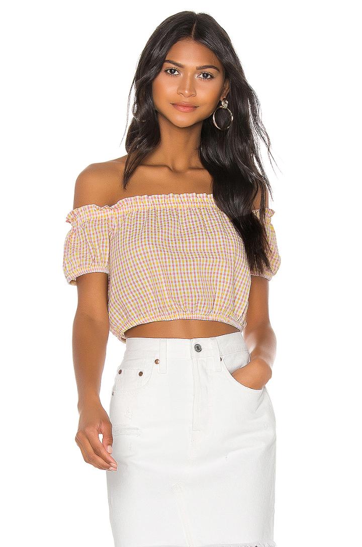 Off The Shoulder Puff Sleeve Top
