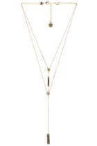 The Lyra Double Y Necklace