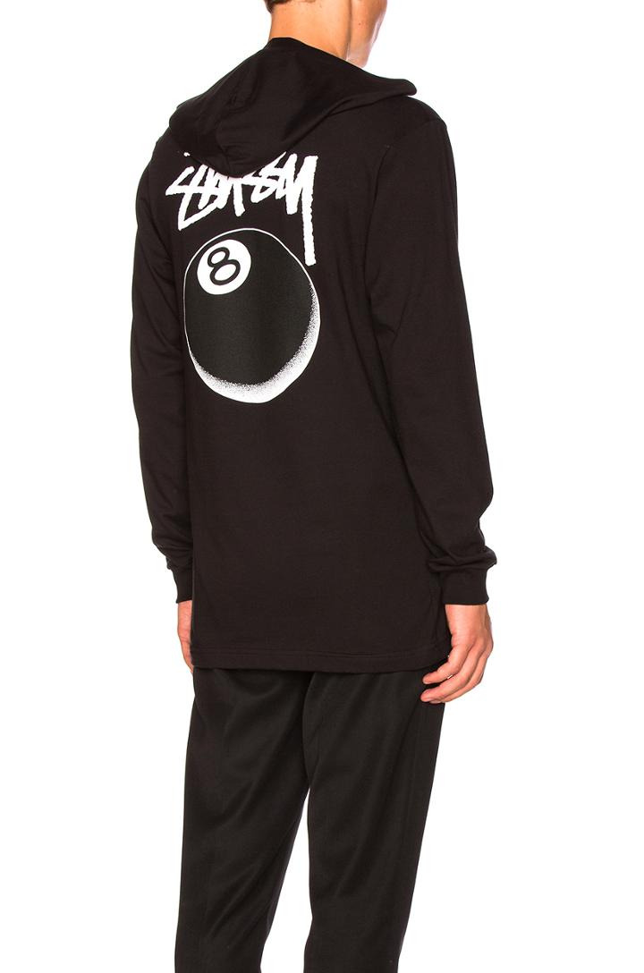 8 Ball Stipple Hooded Tee