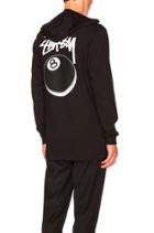 8 Ball Stipple Hooded Tee