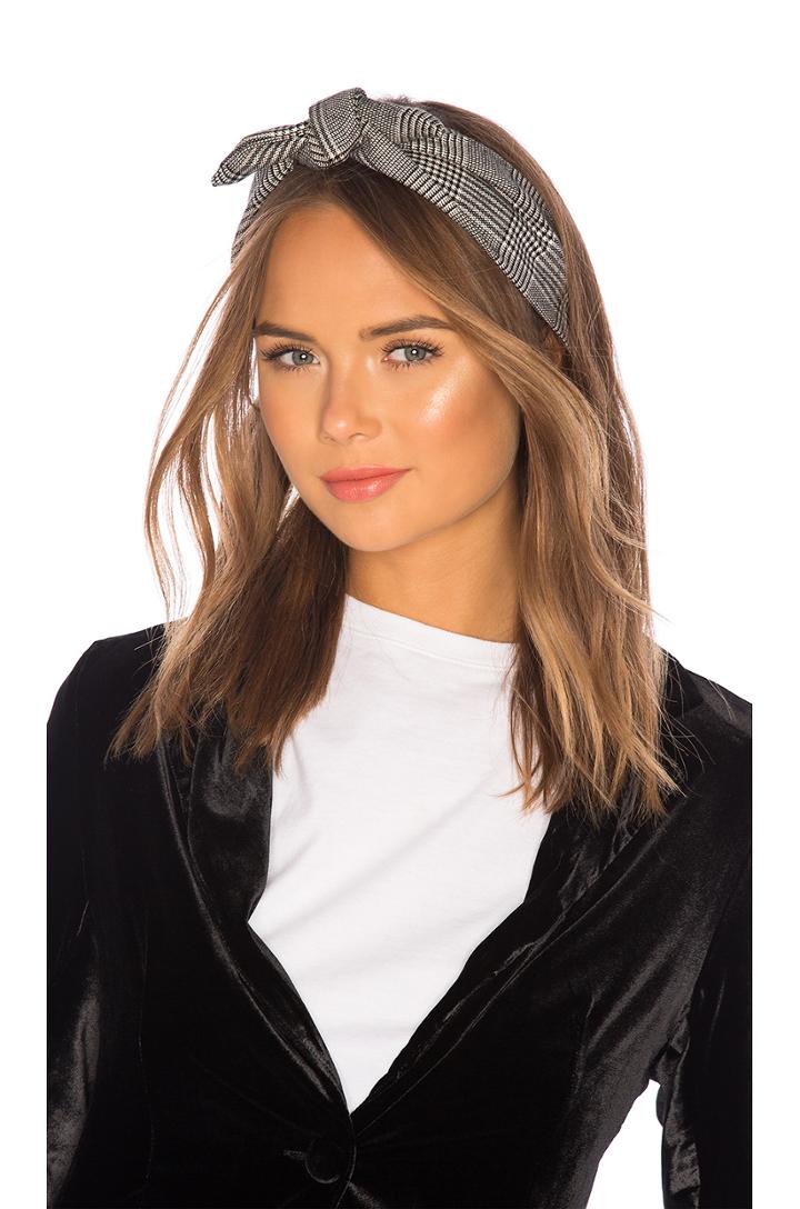Poppy Plaid Hair Scarf