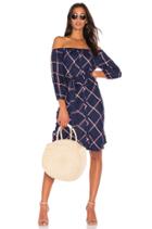 Reily Plaid Off The Shoulder Dress
