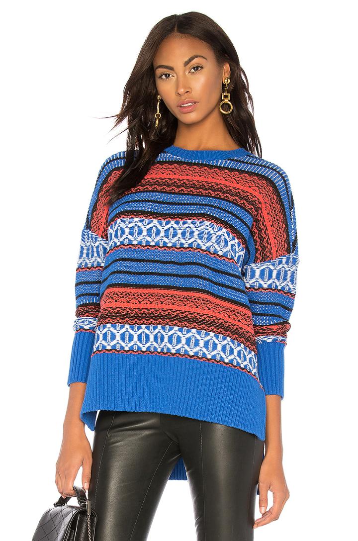 Textured Jacquard Pullover