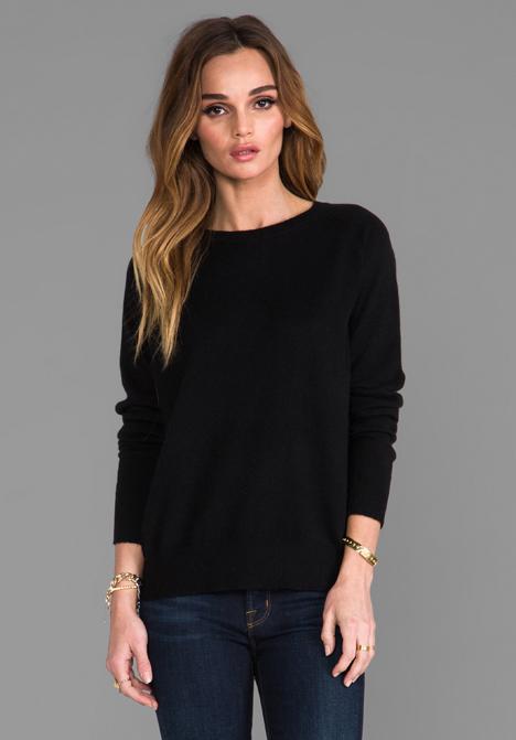 360 Sweater Harper Cashmere Sweater In Black