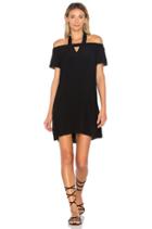 Halter Cold Shoulder Shift Dress