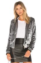 Croc Velvet Bomber Jacket