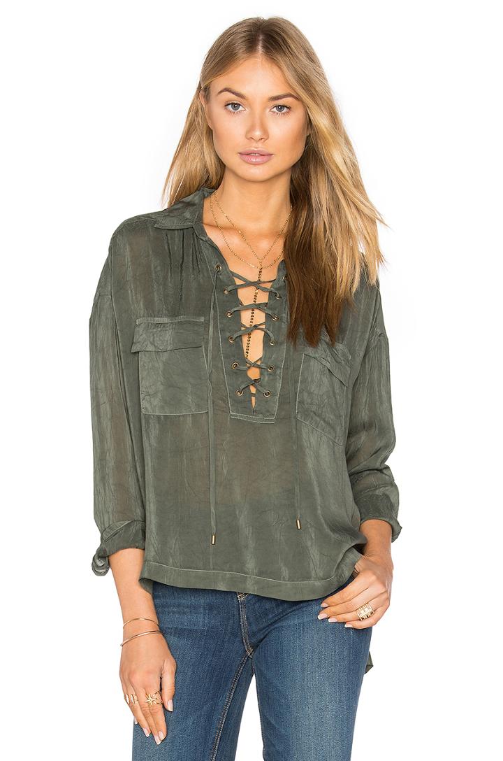 Lace Up Cargo Top