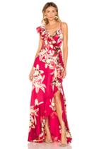 Floral Carmen Maxi Wrap Dress