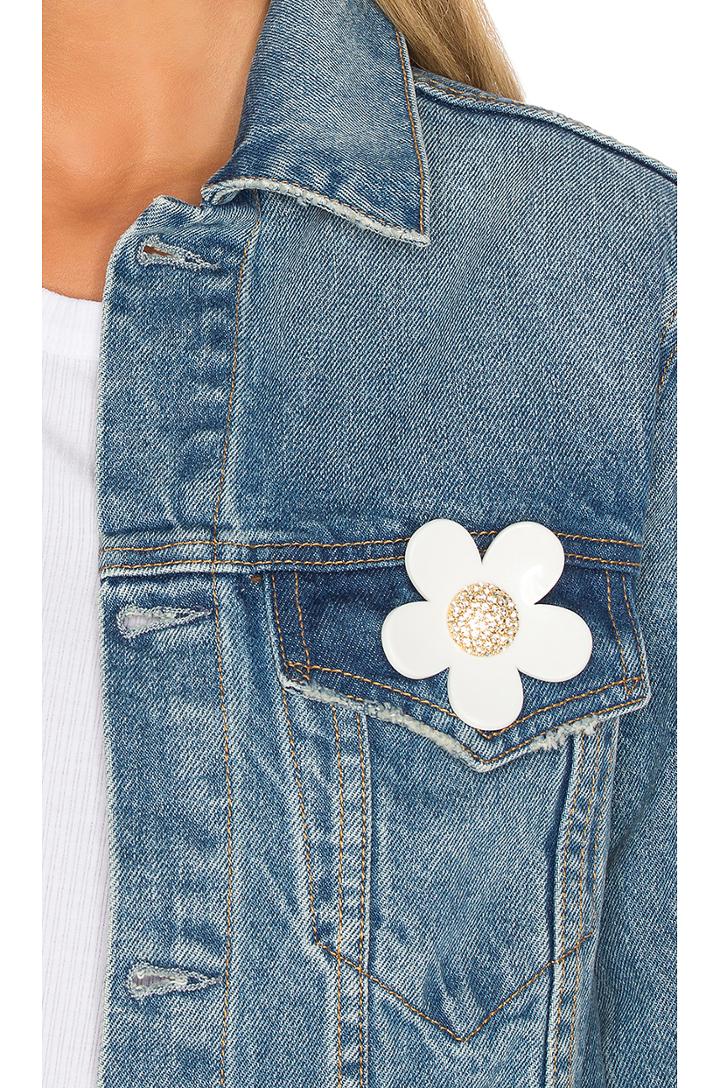 Large Strass Daisy Pin