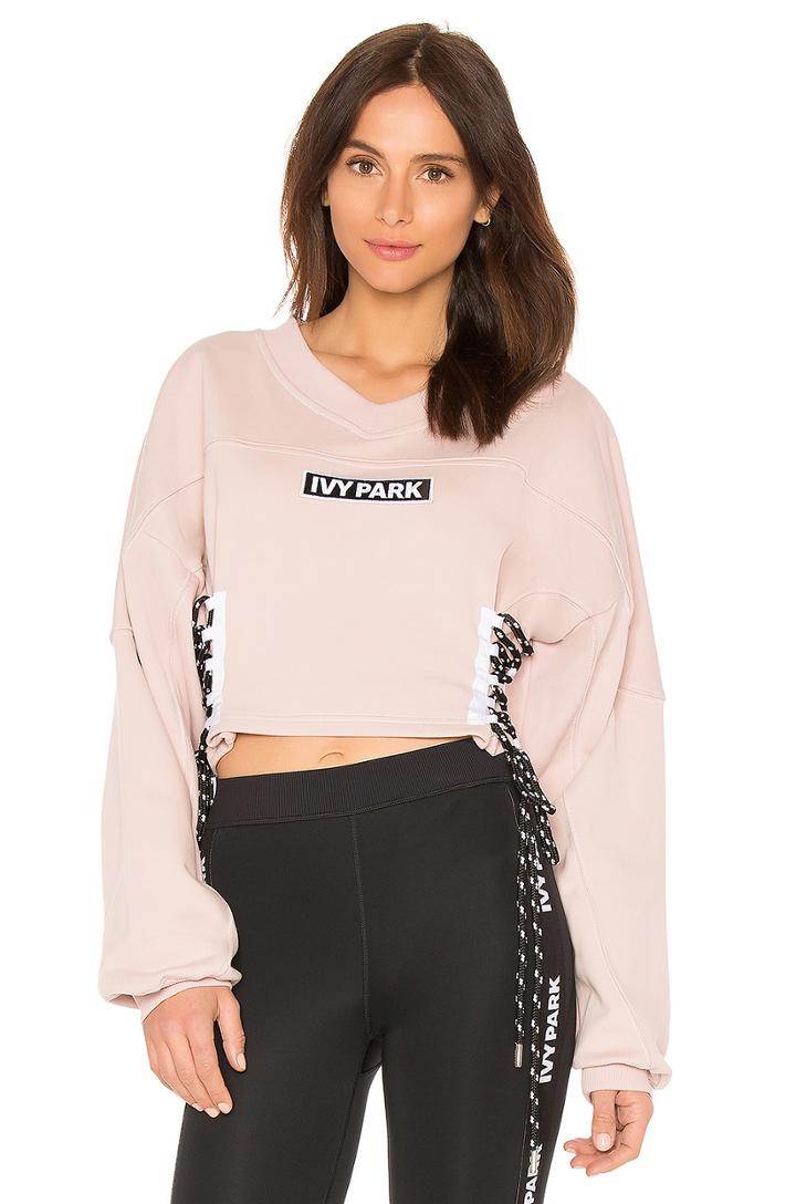 Logo Lace Up Sweatshirt