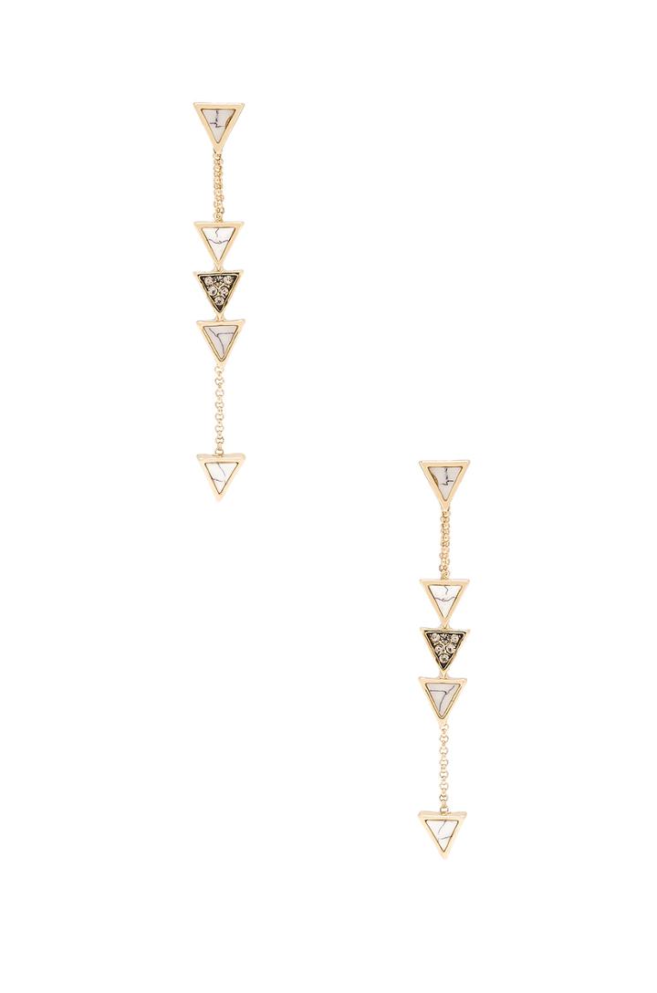 Triangle Trellis Drop Earring