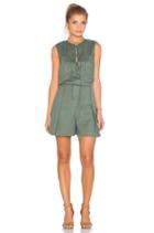 Sleeveless Lace Up Romper