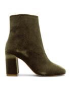 Blocked Velvet Bootie