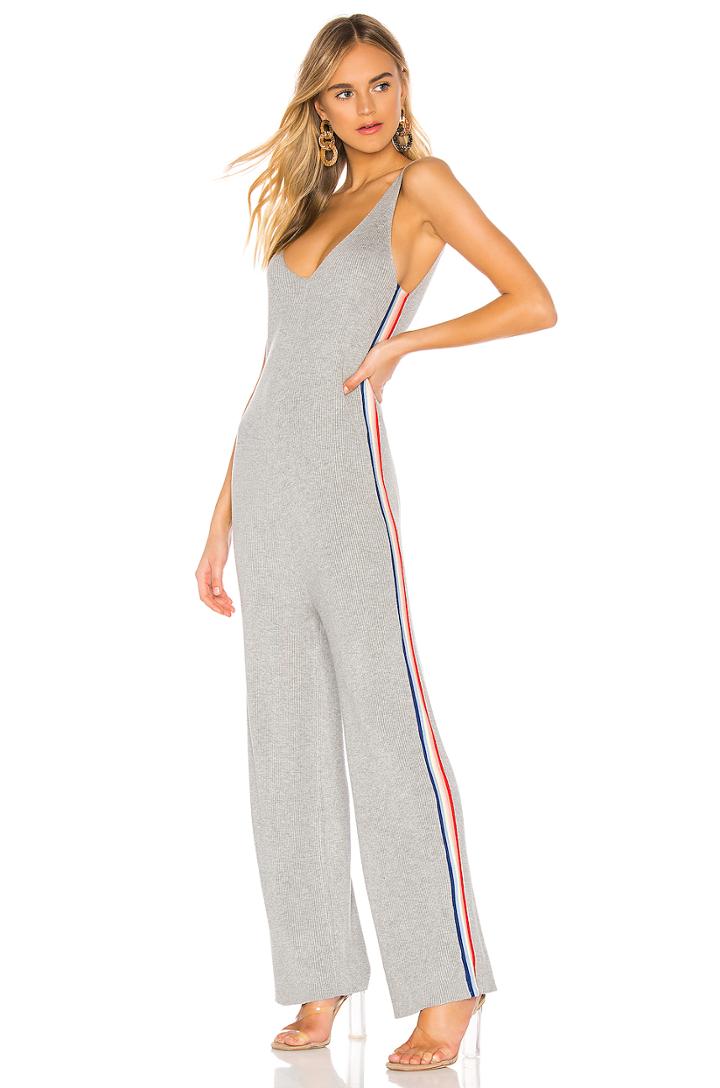 X Madeleine Thompson Stripe Jumpsuit