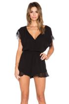 V Neck Lace Romper