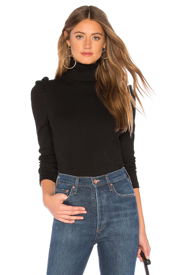 Puff Sleeve Turtleneck