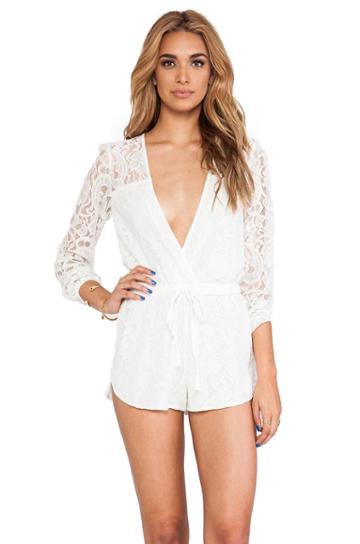 Style Stalker On The Road Romper In White