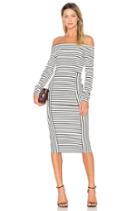 Long Sleeve Off The Shoulder Midi Dress