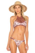 Feather Palm Halter Top
