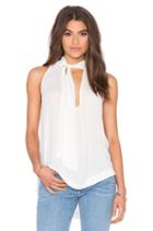 Sleeveless Tie Front Top