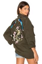 X Good F*ckin' Vibes Blue Bird Army Jacket