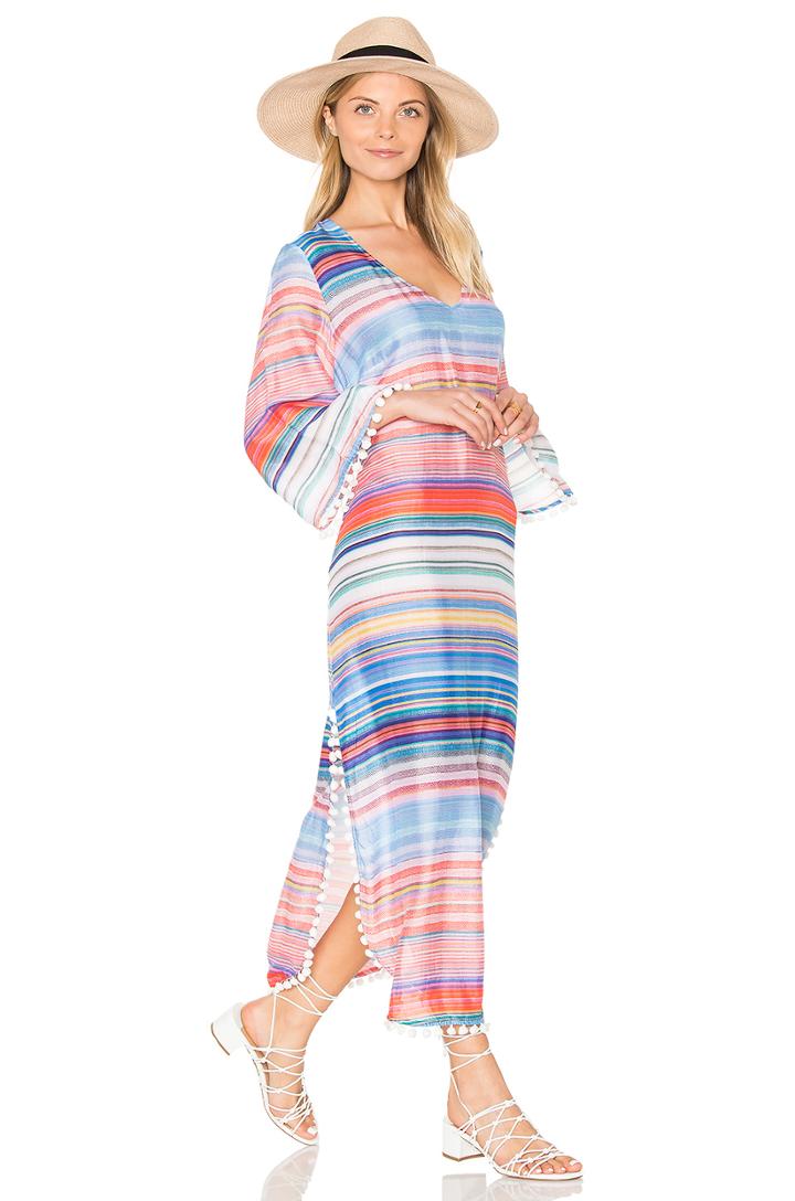 Kashmir Stripe Maxi Kaftan