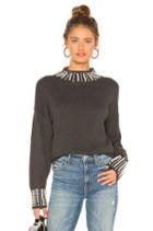 Zinfandel Pearl Mock Neck Sweater