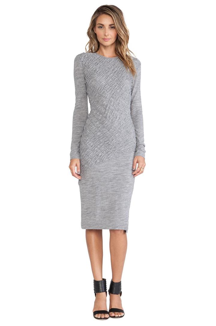 Long Sleeve Ruched Dress