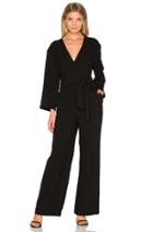 Long Sleeve Wrap Jumpsuit