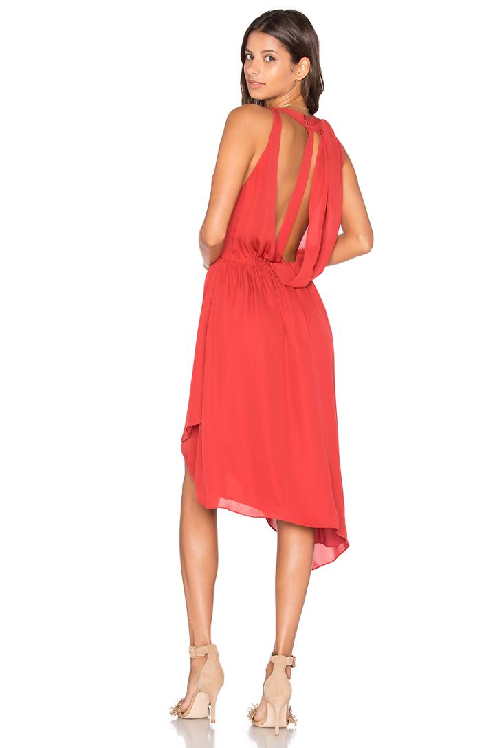 Sleeveless Handkerchief Wrap Mini Dress