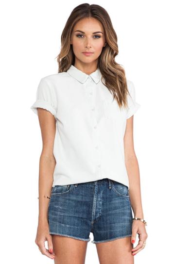 Joe's Jeans Button Down Shirt In White
