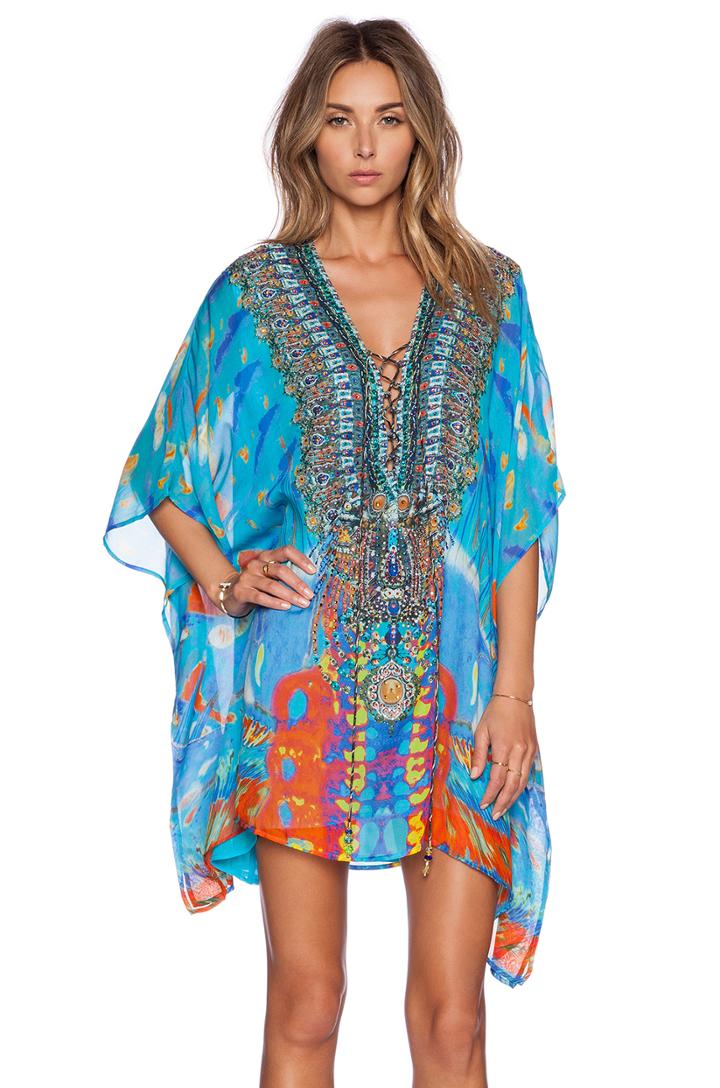 Short Lace Up Kaftan