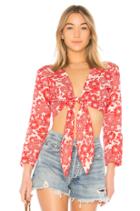 Linen Tie Blouse