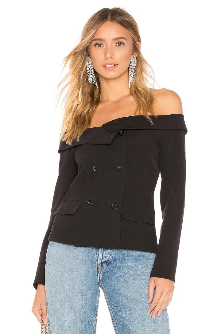Tyler Off Shoulder Blazer Top
