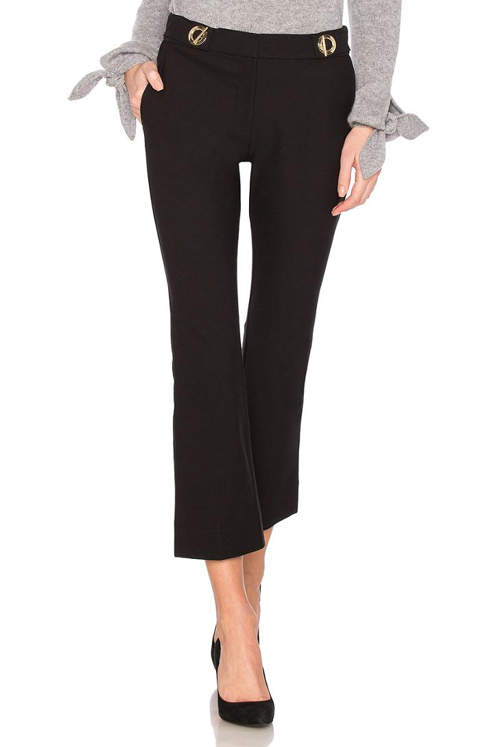 Grommet Detail Crop Trouser