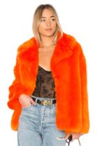 Collared Faux Fur Jacket