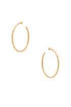 Large Clear Cz Studded Hoop