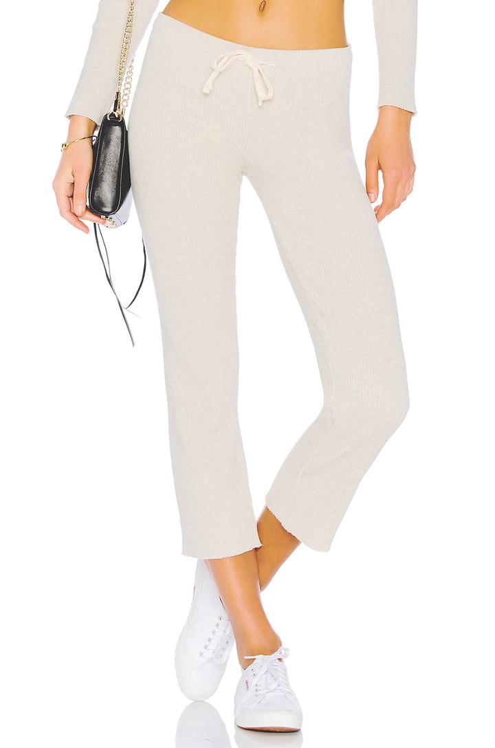 Ribbed Elastic Waist Sweat