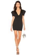 Pleated Sleeve Deep V Mini Dress