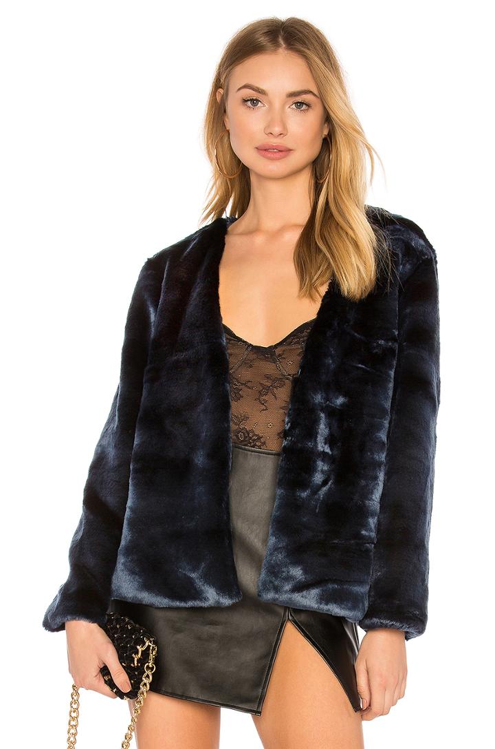 Too Damn Famous Faux Fur Coat