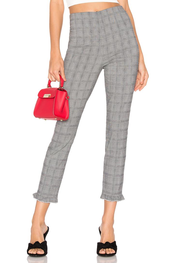 Josephine Plaid Ruffle Pants